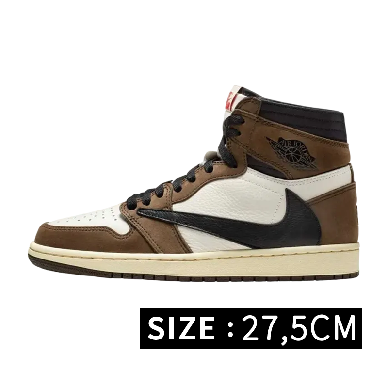 Travis Scott × Nike Air Jordan 1 Retro High OG TS SP "Sail/Dark Mocha"