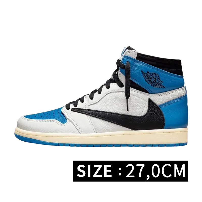 Travis Scott × Fragment × Nike Air Jordan 1 Retro High OG SP "Military Blue"