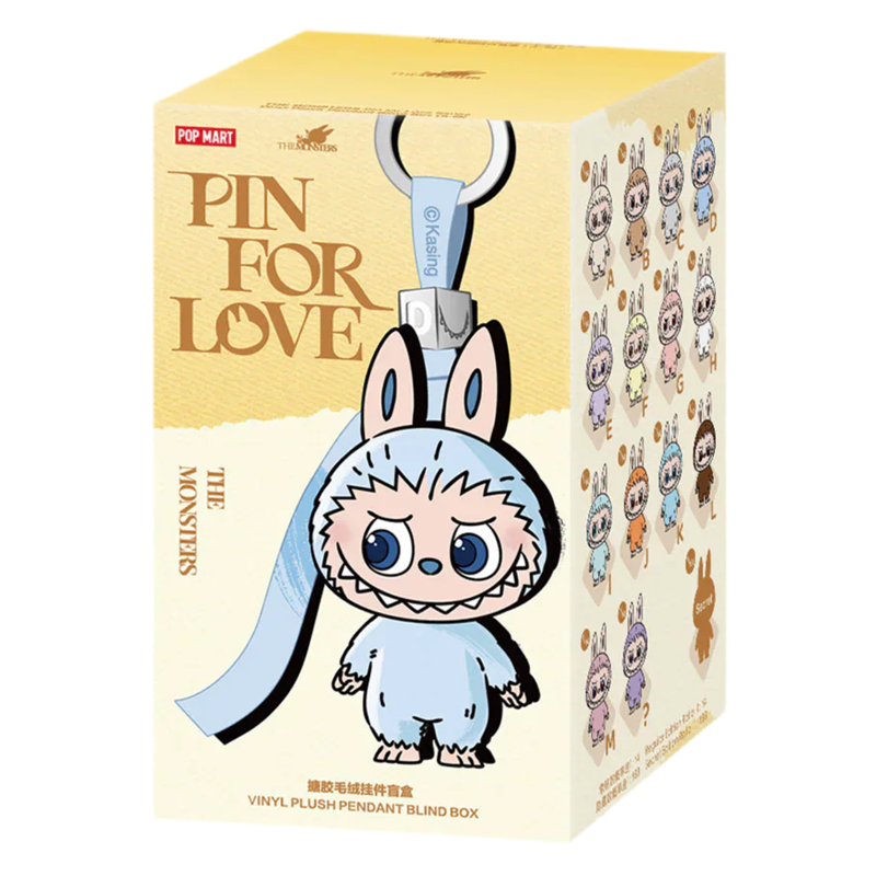 POP MART THE MONSTERS (LABUBU) Pin for Love Series-Vinyl Plush Pendant (A-M)