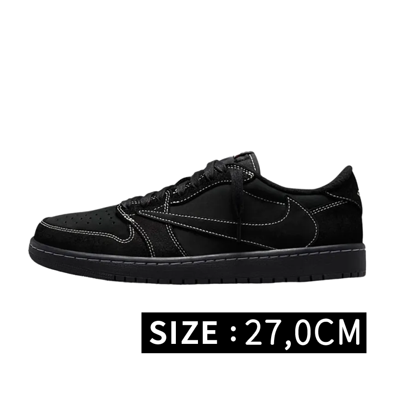 Travis Scott × Nike Air Jordan 1 Low OG SP "Black Phantom"