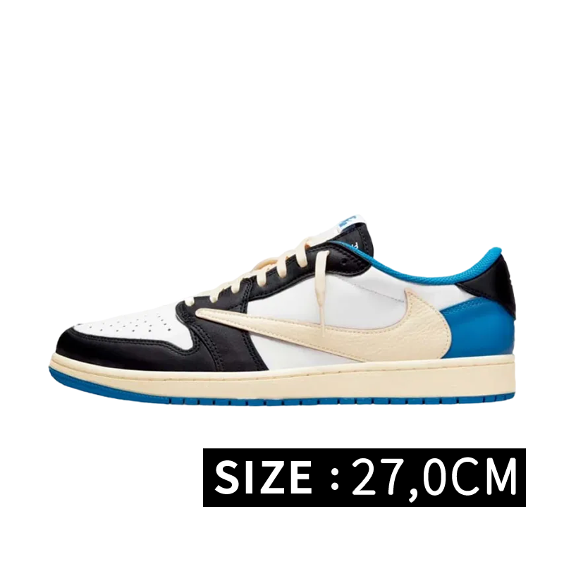 Travis Scott × Fragment × Nike Air Jordan 1 Low OG SP "Military Blue"