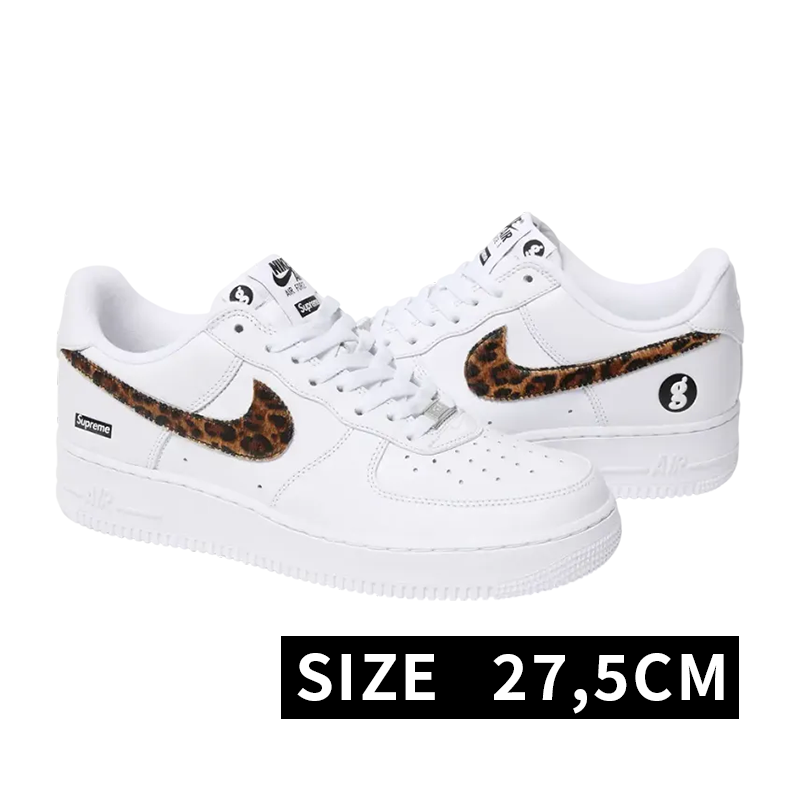 GOODENOUGH × Supreme × Nike Air Force 1 Low "White/Leopard" (25SS Week15)