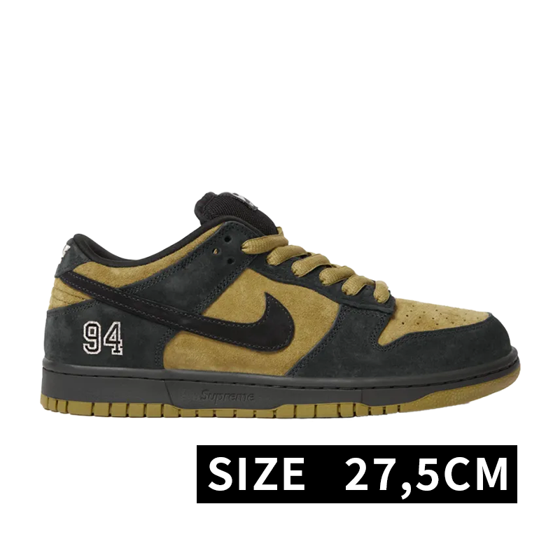 Supreme × Nike SB Dunk Low "Camper Green" (Asia Exclusive) (25FW Week2)