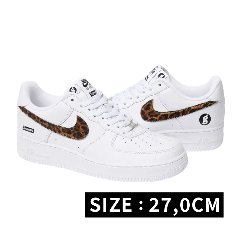 GOODENOUGH × Supreme × Nike Air Force 1 Low "White/Leopard" (25SS Week15)