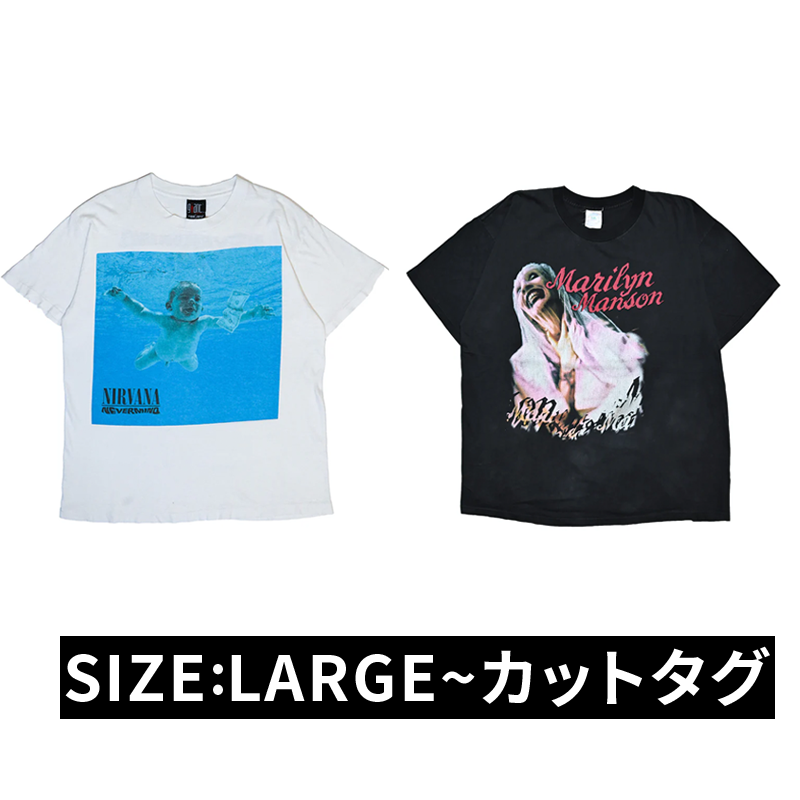 NIRVANA NEVERMIND giant LARGE or MARILYN MANSON SWEET DREAMS WINTERLAND