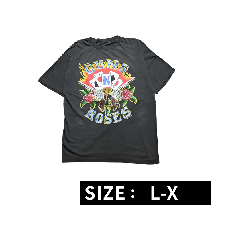 GUNS N' ROSES 1991 TRUMP CUT TAG L-X