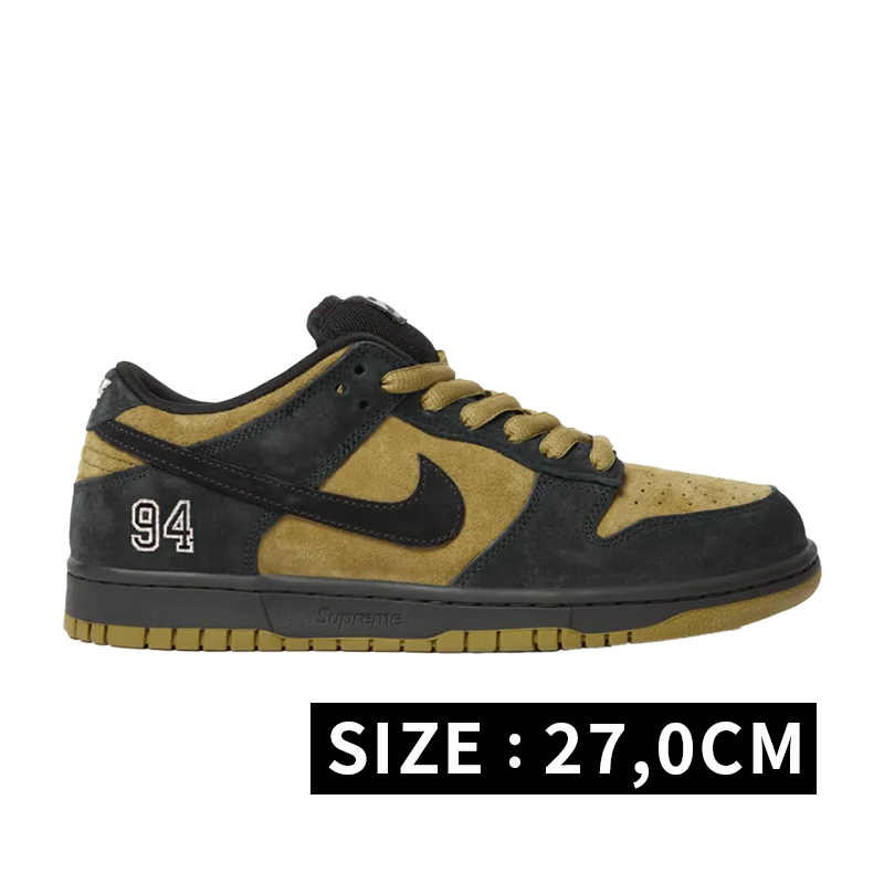 Supreme × Nike SB Dunk Low "Camper Green" (Asia Exclusive) (25FW Week2)