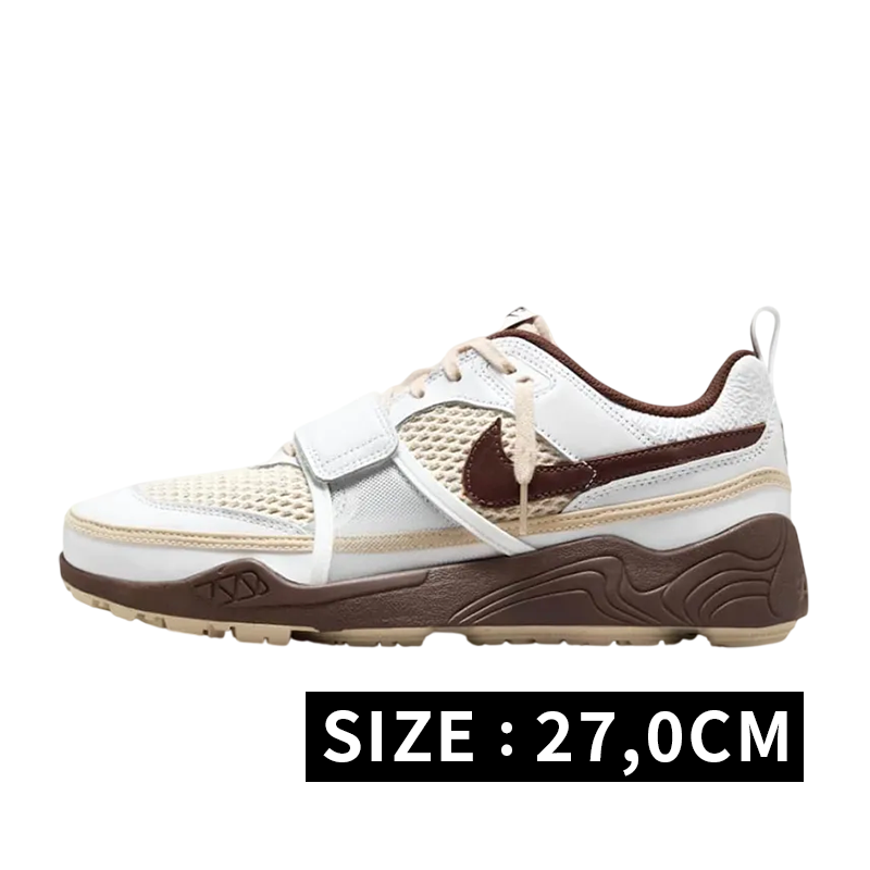 Travis Scott × Nike Zoom Field Jaxx "White and Light Chocolate"