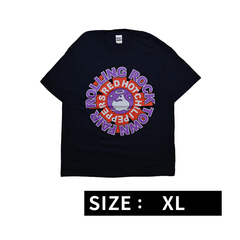 RED HOT CHILI PEPPERS ROLLING ROCK TOWN FAIR NAVY GILDAN XL
