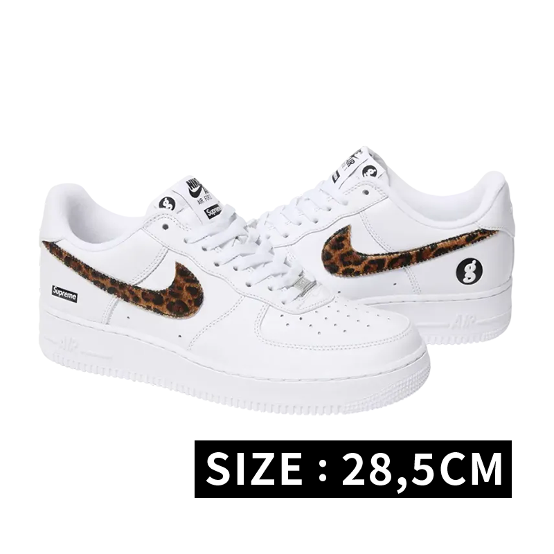 GOODENOUGH × Supreme × Nike Air Force 1 Low "White/Leopard" (25SS Week15)