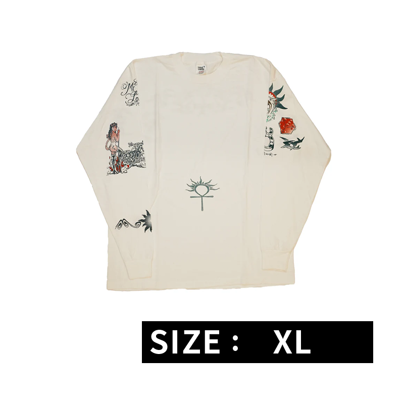 DENNIS RODMAN TATTOO LS WHITE XL