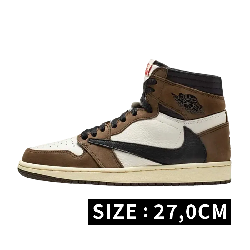 Travis Scott × Nike Air Jordan 1 Retro High OG TS SP "Sail/Dark Mocha"