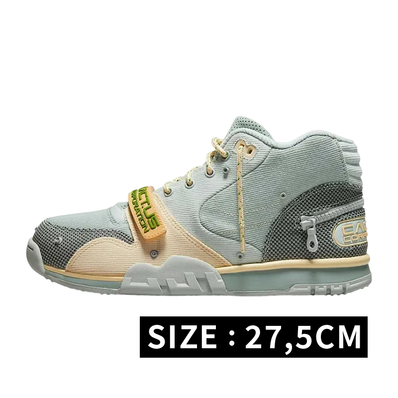 Travis Scott × Nike Air Trainer 1 SP "Grey Haze and Dusty Sage"
