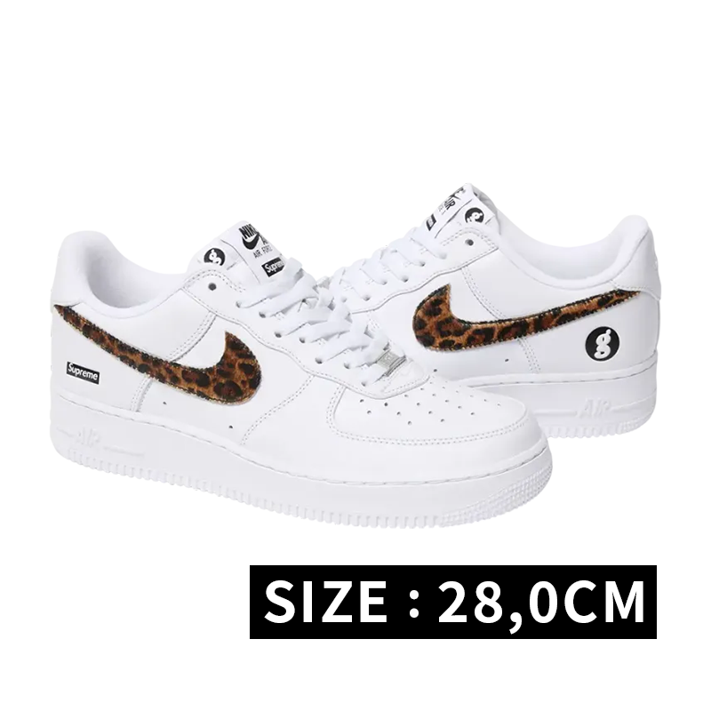 GOODENOUGH × Supreme × Nike Air Force 1 Low "White/Leopard" (25SS Week15)