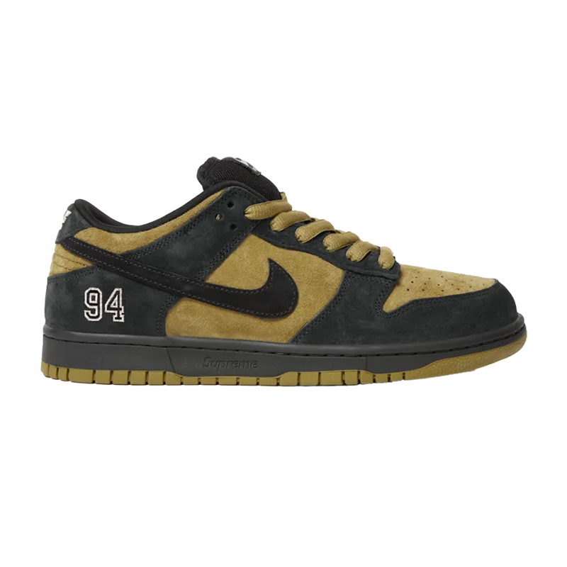 Supreme × Nike SB Dunk Low "Camper Green" (Asia Exclusive) (25FW Week2)