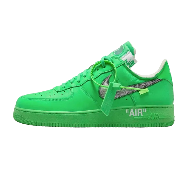 Off-White × Nike Air Force 1 Low "Brooklyn/Light Green Spark"