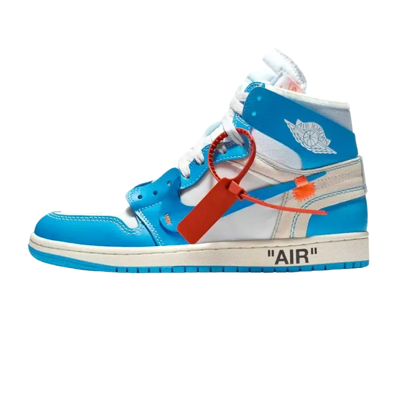 Off-White × Nike Air Jordan 1 High UNC "White/Dark Powder Blue"