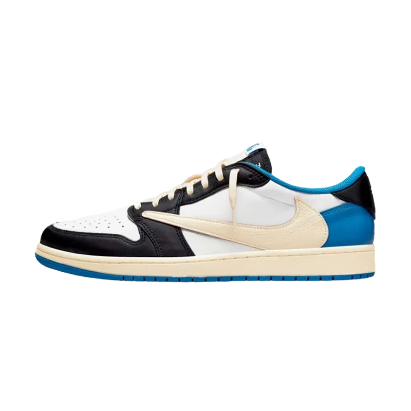 Travis Scott × fragment design × Nike Air Jordan 1 Low OG SP "Military Blue"