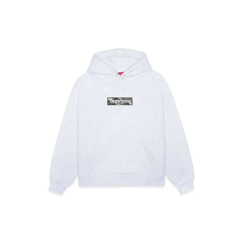 Supreme Box Logo Hooded Sweatshirt "Ash Grey" (23FW)