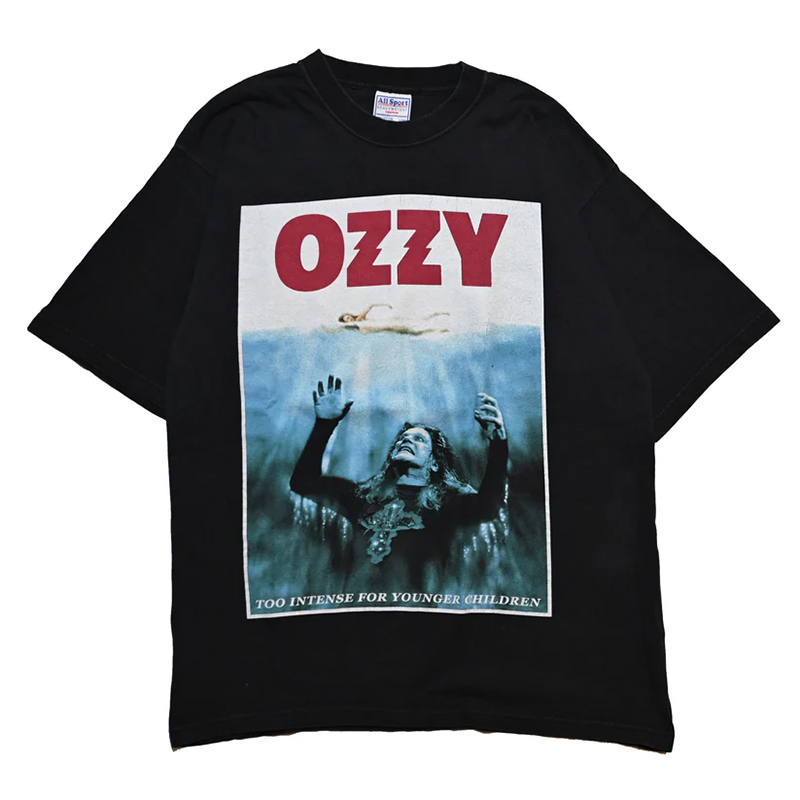 OZZY OSBOURNE 2002 OZZFEST JAWS PARODY ALLSPORTS LARGE