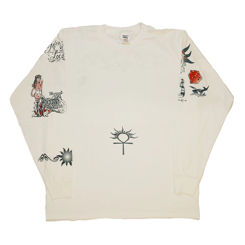 DENNIS RODMAN TATTOO LS WHITE XL