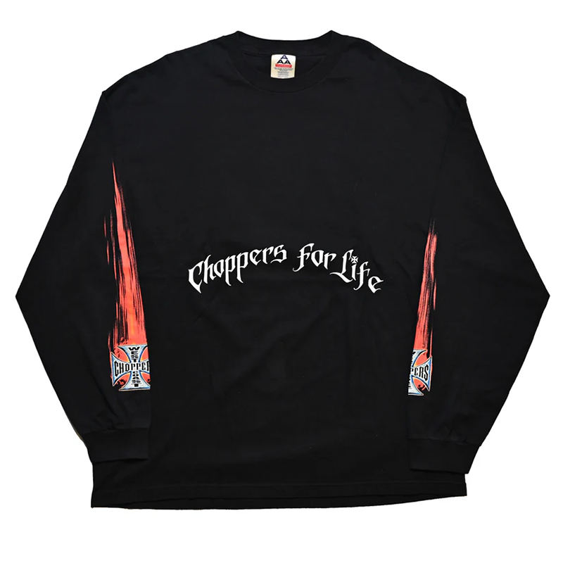 WEST COAST CHOPPERS SKULL FIRE FLAME SPECTRUM CFL LS XXL