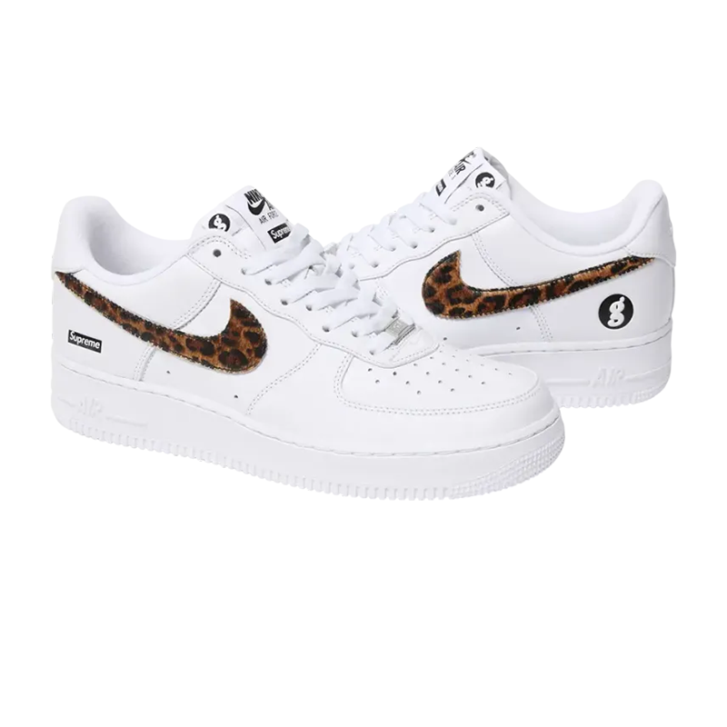 GOODENOUGH × Supreme × Nike Air Force 1 Low "White/Leopard" (25SS Week15)